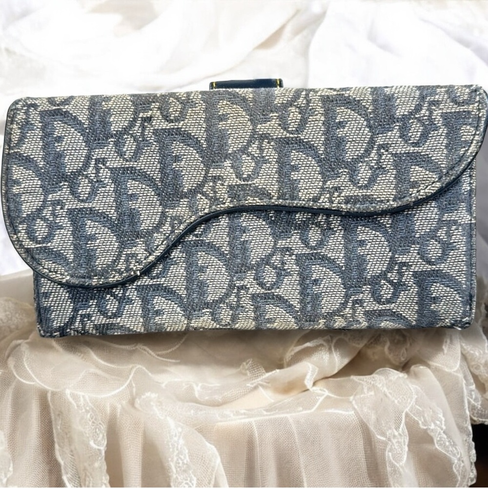Christian Dior Monogram Trotter Saddle Bifold Wallet